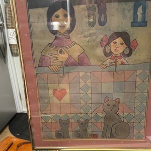 Vintage Folk Art Watercolor by DePaola